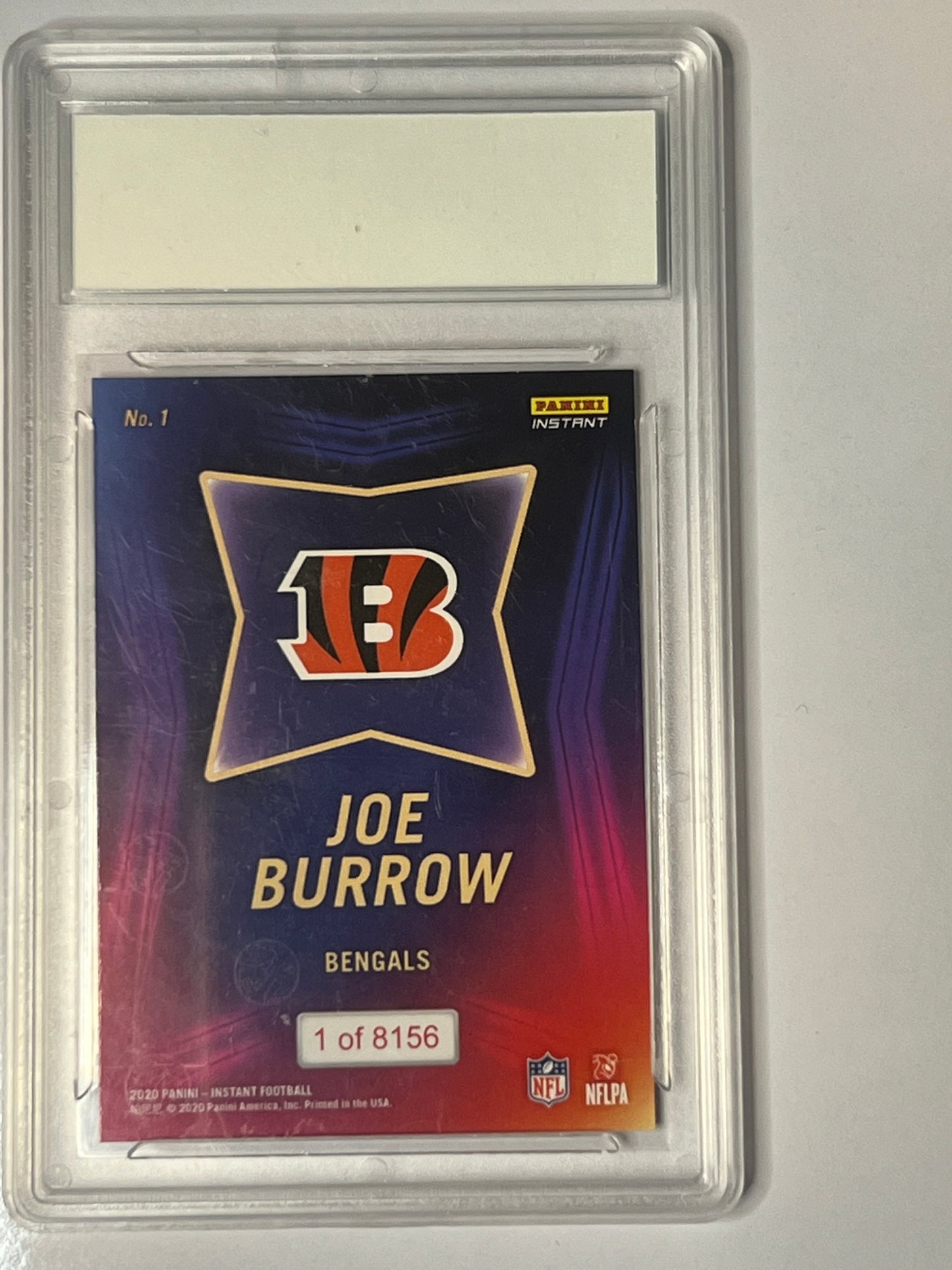 2020 PANINI INSTANT ROOKIE CARD PICK NO. 1 Joe Burrow 1 of 8156