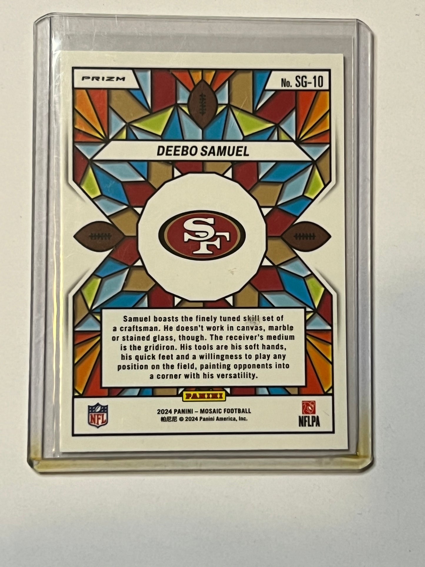 2024 PANINI MOSAIC Deebo Samuel STAINED GLASS PRISM