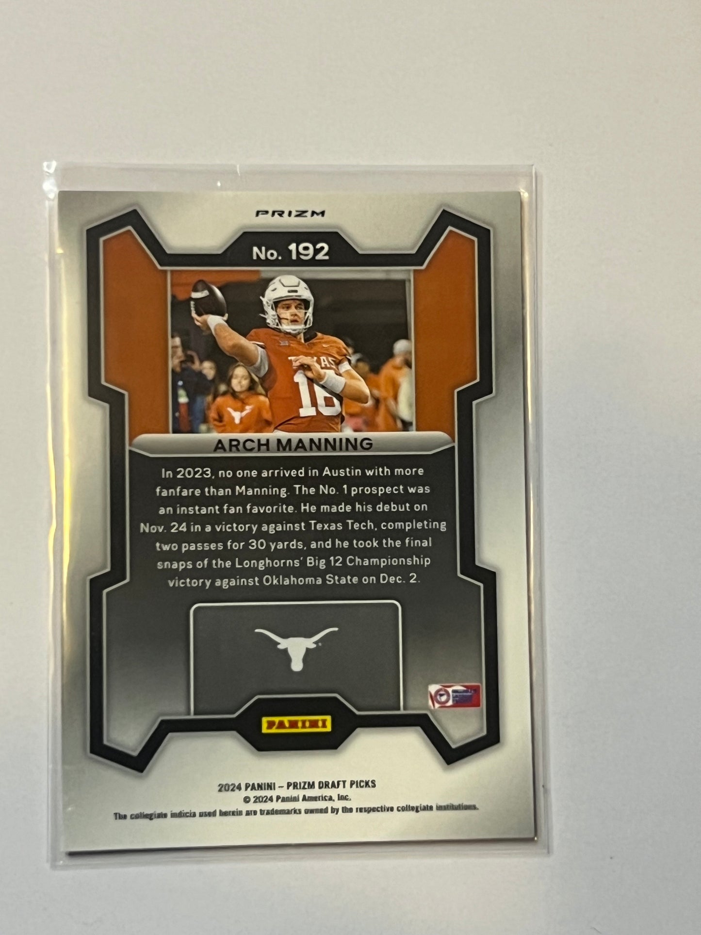 Arch Manning 2024 prizm draft picks football rated prospect red wave prizm