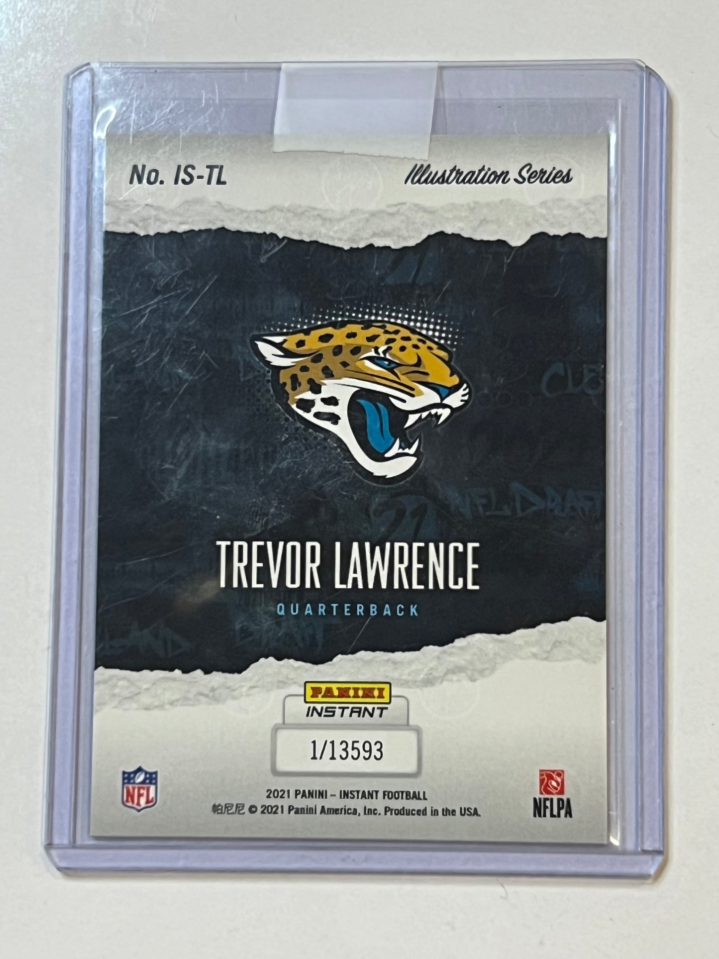 Trevor Larence 2021 PANINI INSTANT NFL DRAFT NIGHT #1 JAGUARS