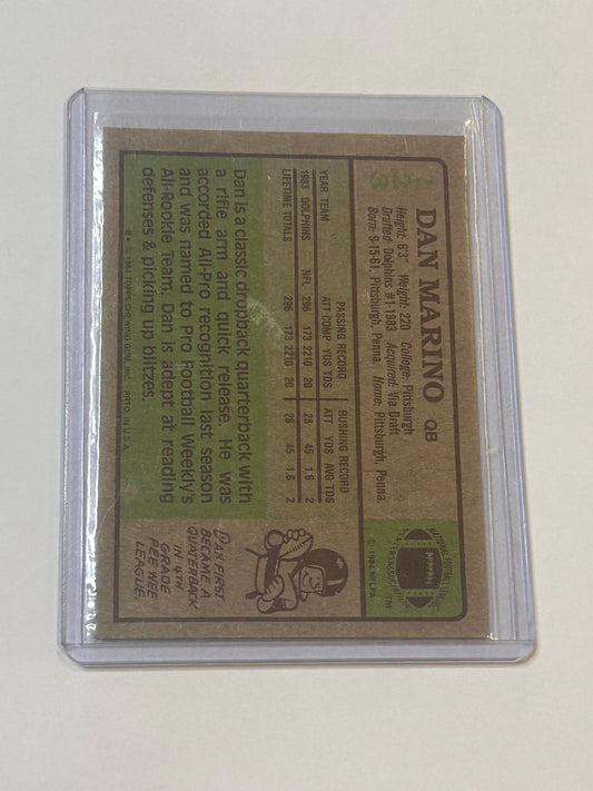 1984 TOPPS Dan Marino MIAMI DOLPHINS ROOKIE CARD