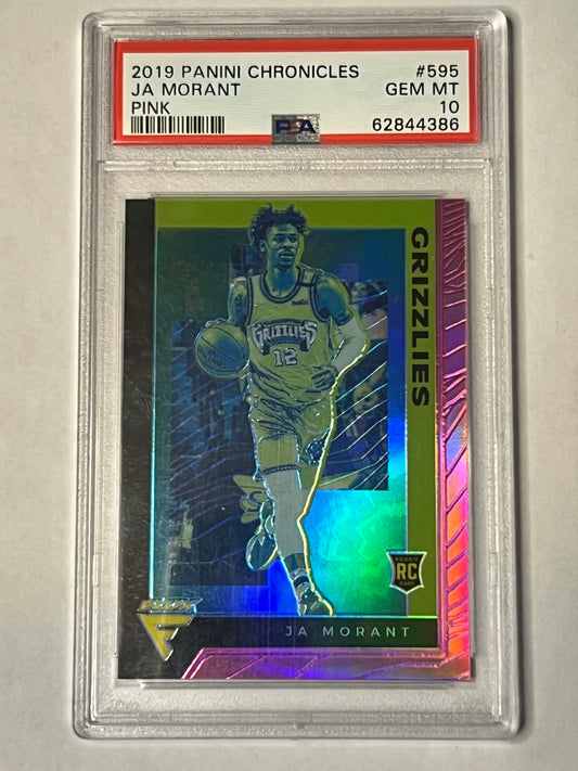 FLUX 2019 PANINI CHRONICLES Ja Morant ROOKIE CARD GRADED 10