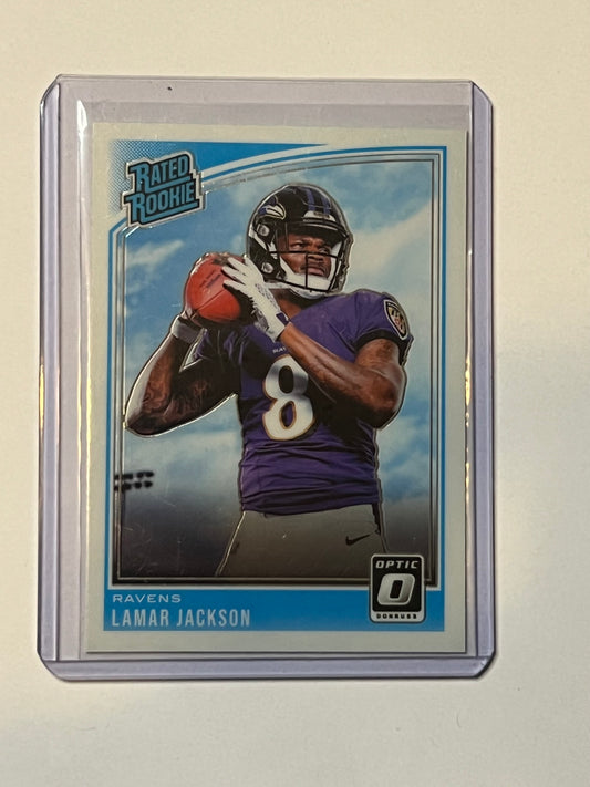 2018 DONRUSS OPTIC RATED ROOKIE #167 Lamar Jackson