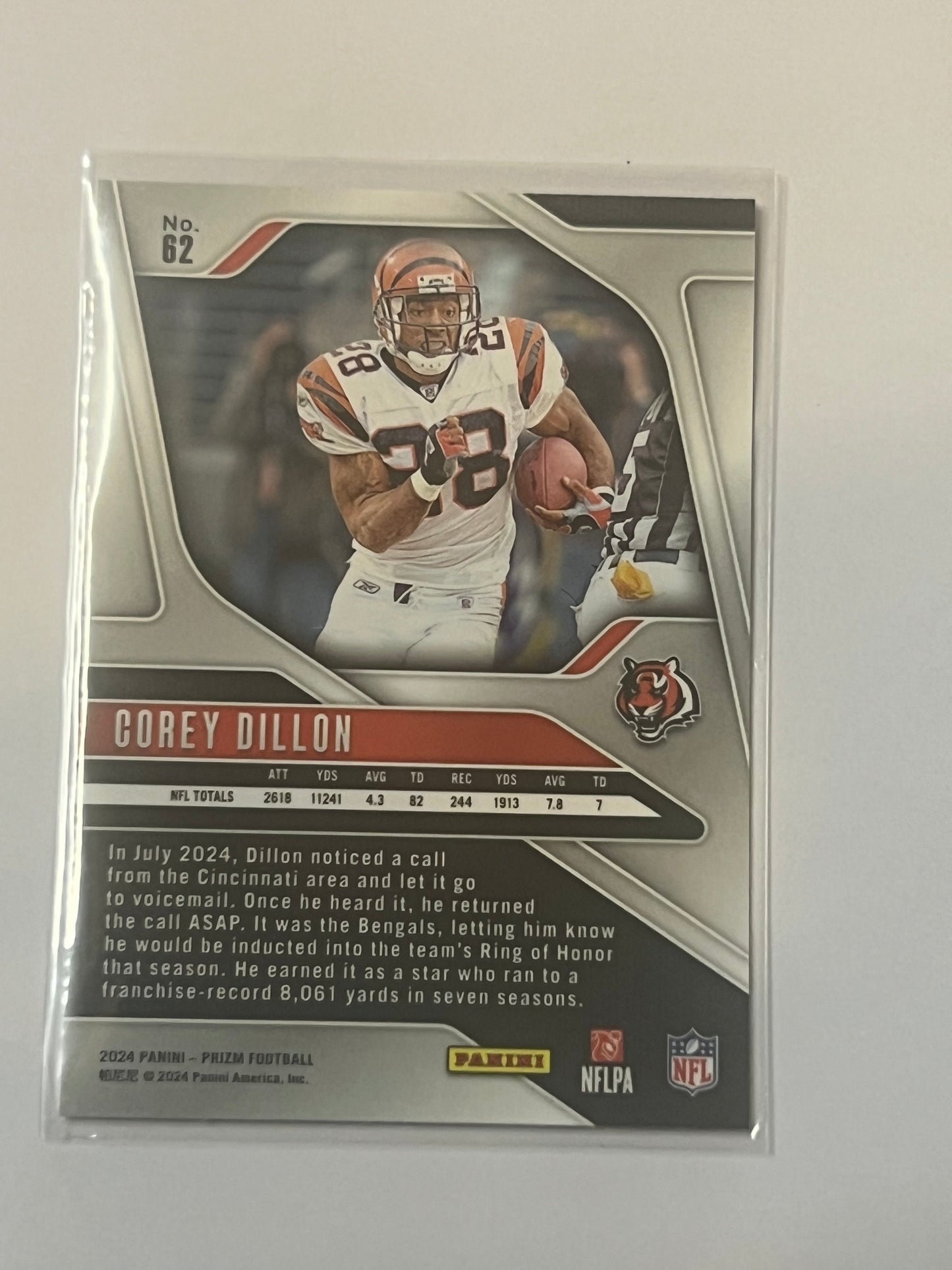 2024 PANINI PRIZM #62 Corey Dillion SILVER