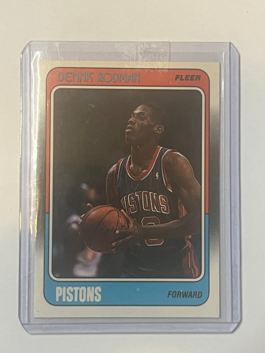 Dennis Rodman 1988 FLEER SHOOTING ROOKIE CARD