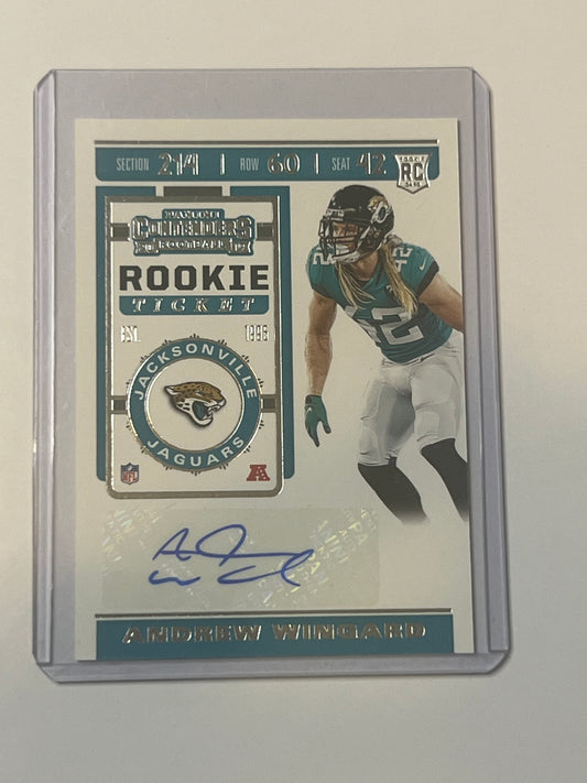 Andrew Wingard 2019 PANINI CONTENDERS #285 ROOKIE TICKET AUTOGRAPH