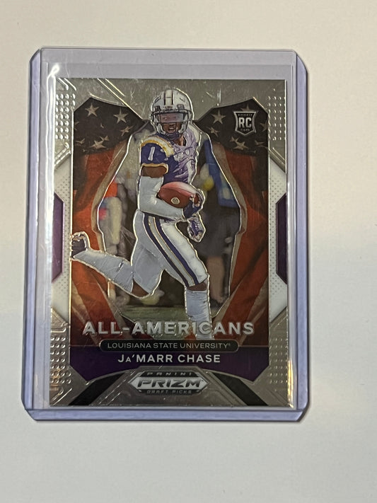 2021 PANINI PRIZM DRAFT PICKS ALL-AMERICANS Ja’Marr Chase ROOKIE
