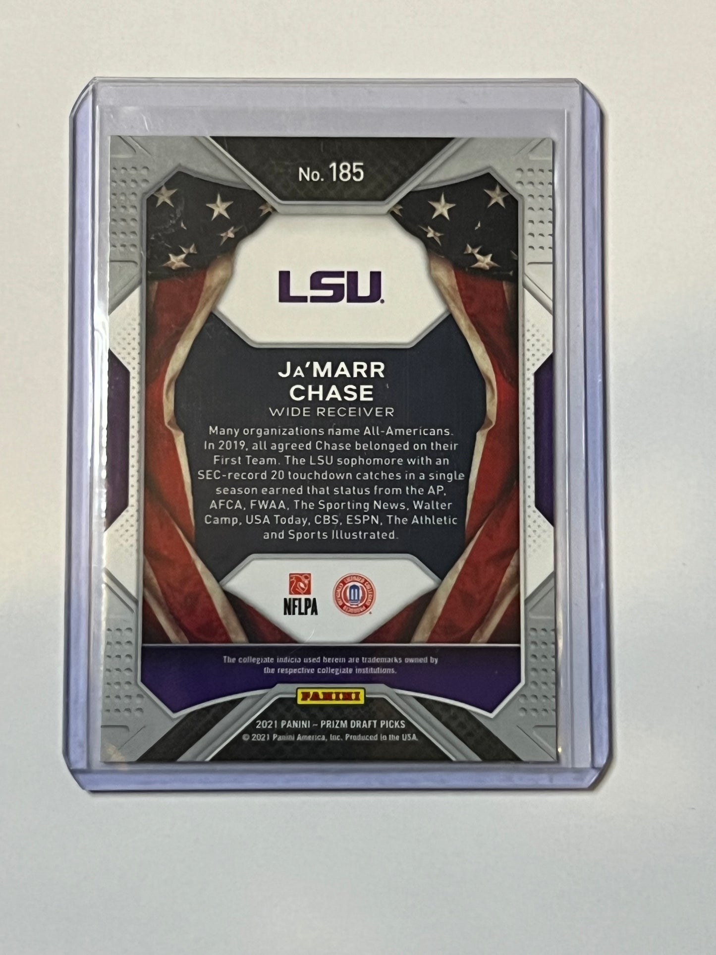2021 PANINI PRIZM DRAFT PICKS ALL-AMERICANS Ja’Marr Chase ROOKIE