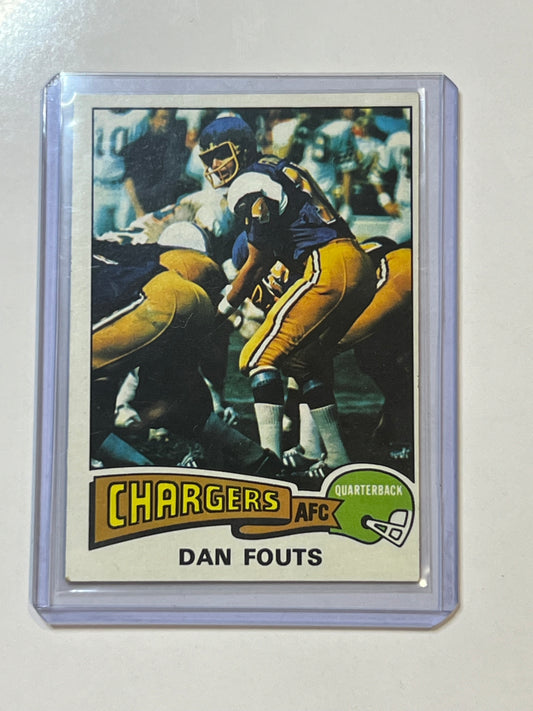 1975 TOPPS Dan Fouts #367 SAN DIEGO CHARGERS ROOKIE CARD