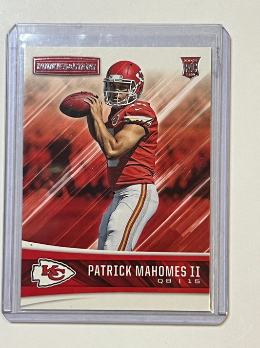 PANINI ROOKIES & STARS Patrick Mahomes ROOKIE CARD #201