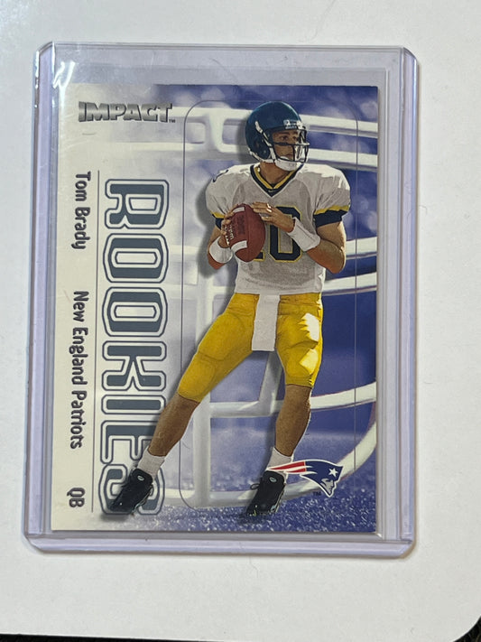 2000 NEW ENGLAND PATRIOTS Tom Brady SKYBOX IMPACT ROOKIE CARD