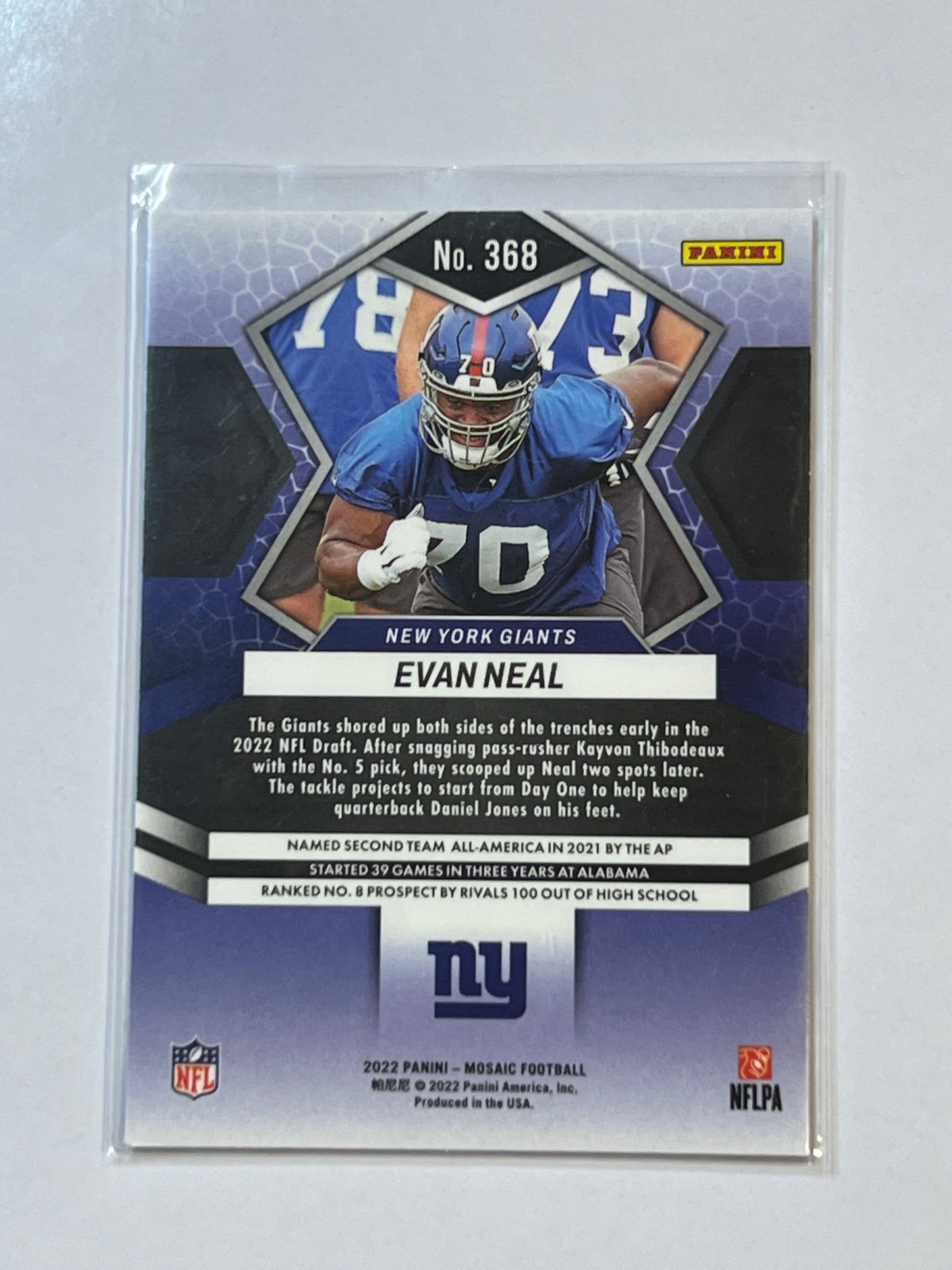 Saquan Barkley 2021 PANINI MOSAIC and Evan Neal, Daniel Bellinger 2021 ROOKIE MOSAICS