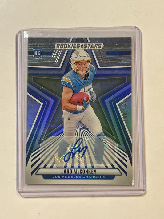 2024 ROOKIES AND STARS AUTO Ladd McConkey LOS ANGELES CHARGERS
