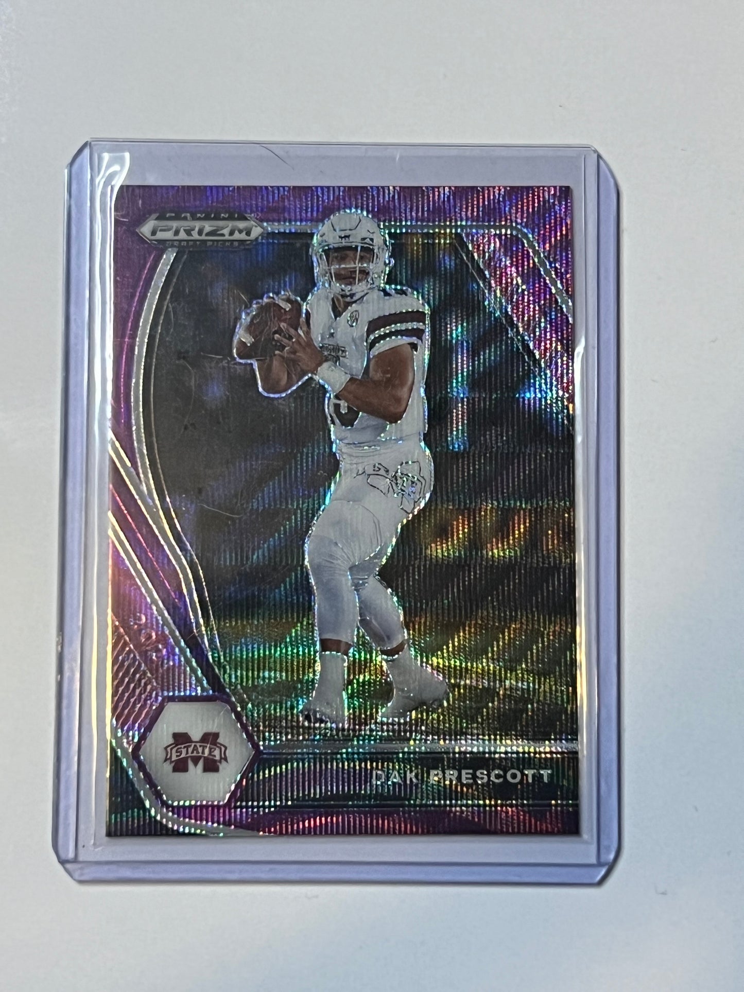 2021 PRIZM DRAFT PICKS Dak Presscott PURPLE WAVE