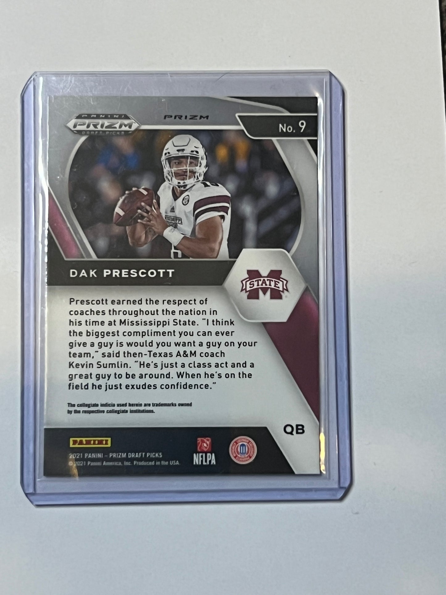2021 PRIZM DRAFT PICKS Dak Presscott PURPLE WAVE