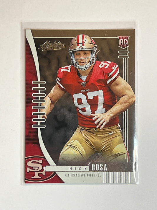2019 ABSOLUTE FOOTBALL #131 Nick Bosa ROOKIE CARD SAN FRANCISCO 49ERS