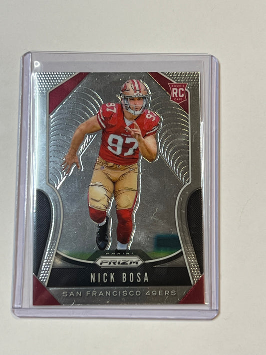 2019 PANINI PRIZM #311 Nick Bosa ROOKIE CARD SAN FRANCISCO 49ERS