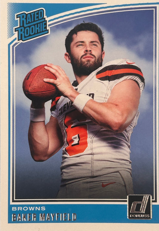 2018 Baker Mayfield CLEVELAND BROWNS RATED ROOKIE #303 CARD