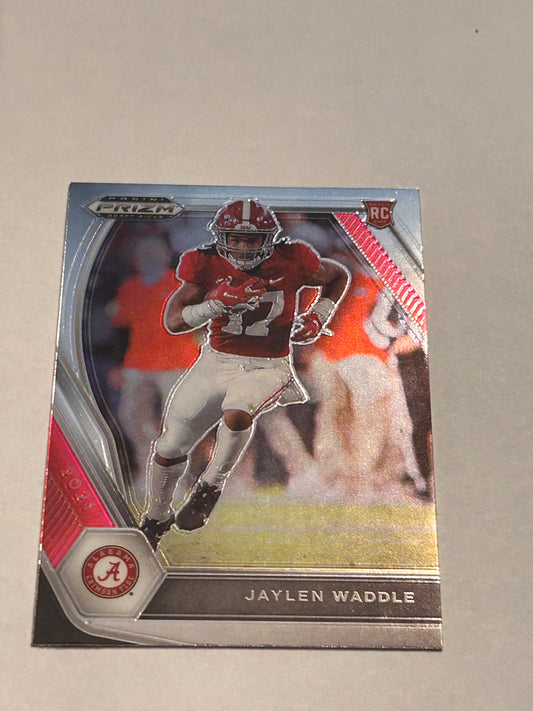 2021 PANINI PRIZM DRAFT PICKS Jaylen Waddle ROOKIE CARD #103