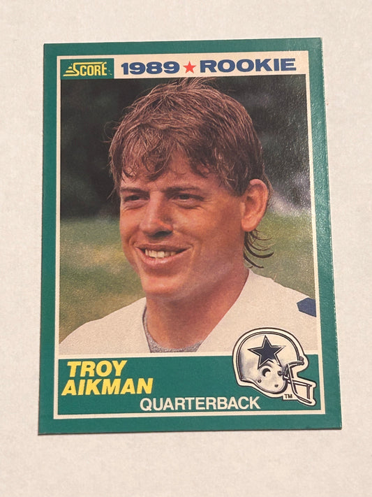 1989 Troy Aikman SCORE ROOKIE CARD #270 DALLAS COWBOYS