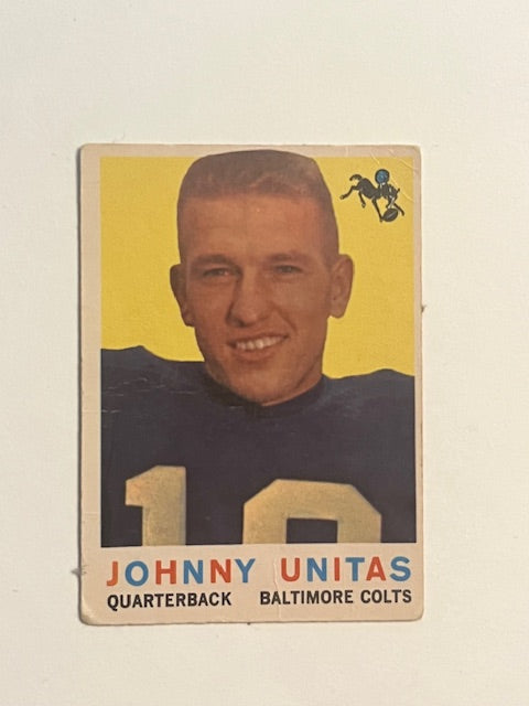 1959 Johnny Unitas BALTIMORE COLTS TOPPS #1
